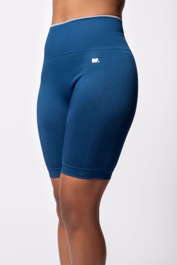 Seamless Active Short Blue3 Seamless Active Power Shorts